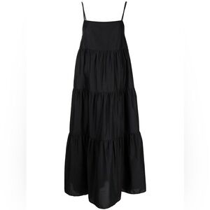 MATTEAU Black Tiered Maxi Dress